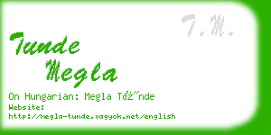 tunde megla business card